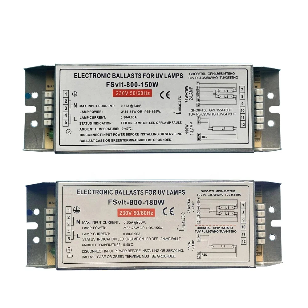 AC230V 180W электронный балласт лмапа балласт 2G11 ультрафиолетовой стерилизации свет для четырьмя контактами дезинфекционный УФ лампа
