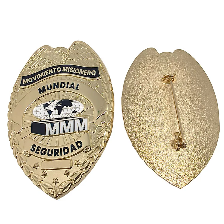 Индивидуальные международные металлические эмалевые значки частной защиты