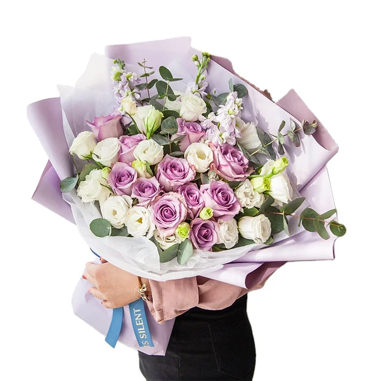 
2021 NEW ORIGINAL Spring Florist Wrap Supplies Flower Shop Double Sided Color With Wholesaler Price 