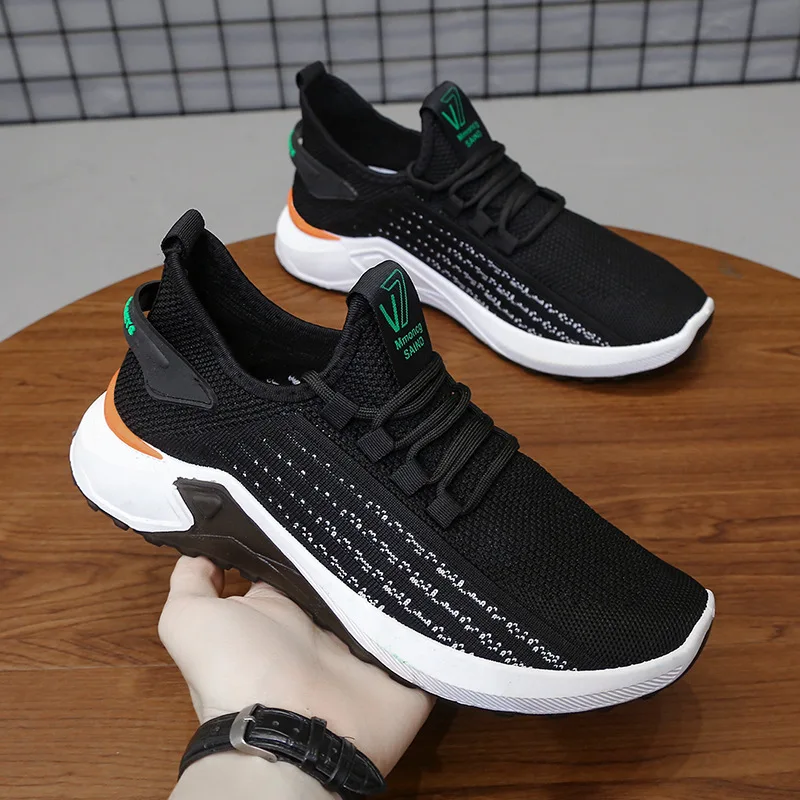 summer new fashion light weight air cushion running shoes for men