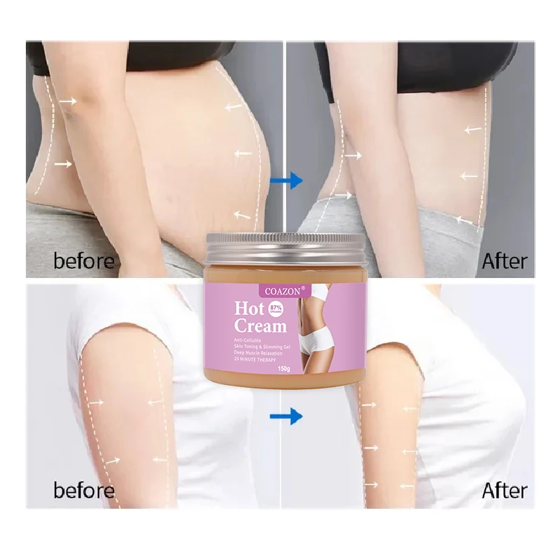 Natural Ingredients Anti Cellulite Slimming Hot Creams Tummy Fat Burner Weight Loss for Belly and Waist Firming Belly Cream
