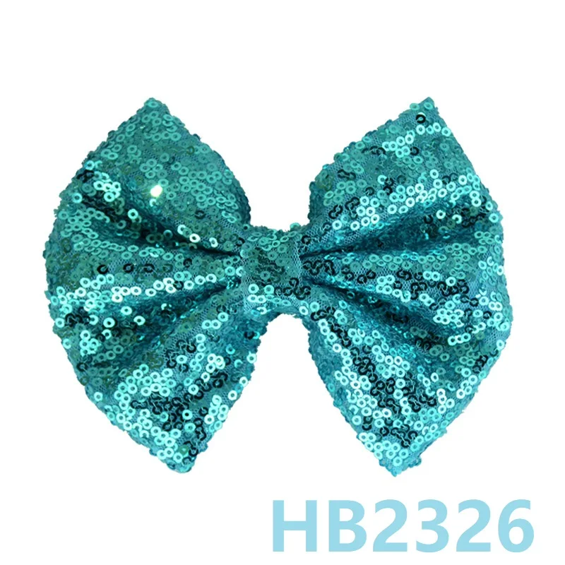 Glitter shinning Sequin bow with nude nylon headband