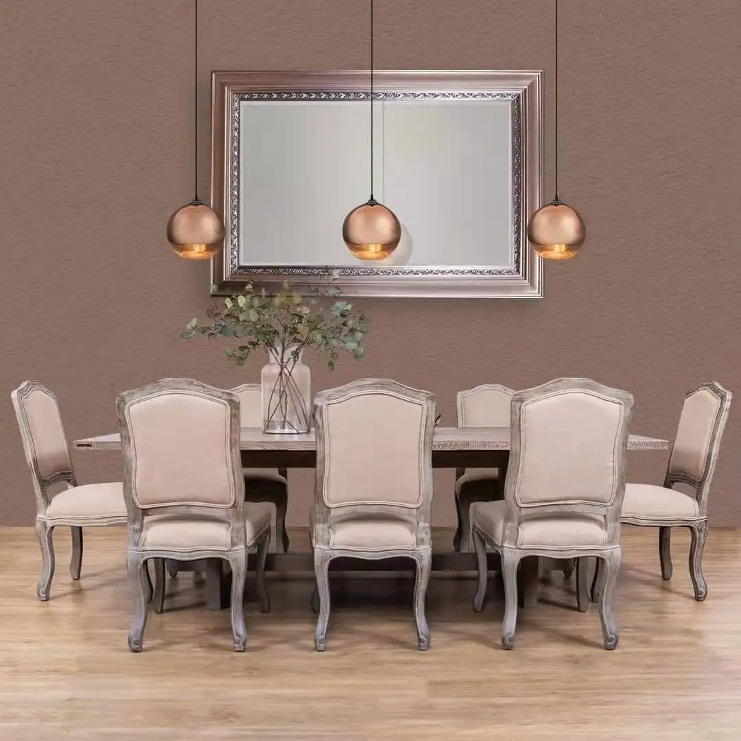 Wholesale Nordic Design Comfortable Furniture White Fabric Linen Wooden Chair Solid Armchair For Church