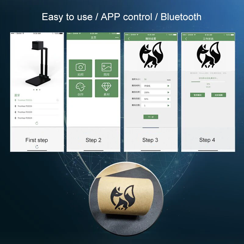 Amazon Mini portable co2 laser marking machine for wood pen vaper