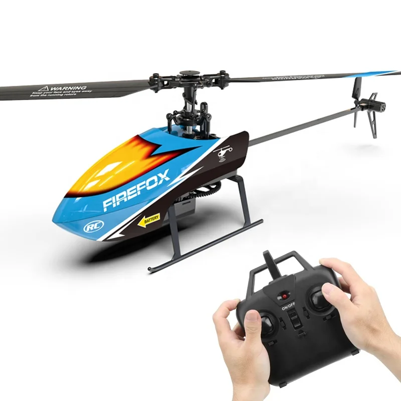Flybarless Firefox C129 Single Blade 2.4G 4ch Fixed High Stunt Rc Helicopter W/6Axis Gyro