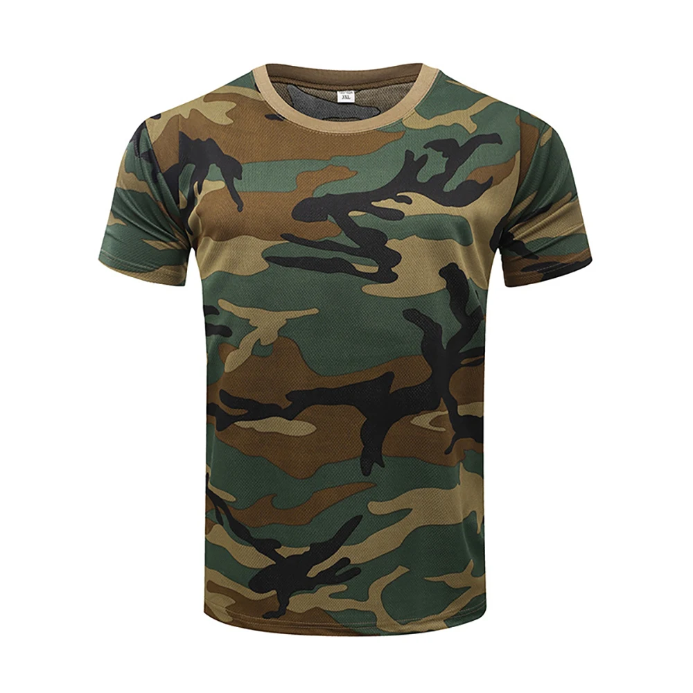 China Cema Outdoor Training Camouflage Tactical T Shirts Summer Dry Fast Tactical T Shirts