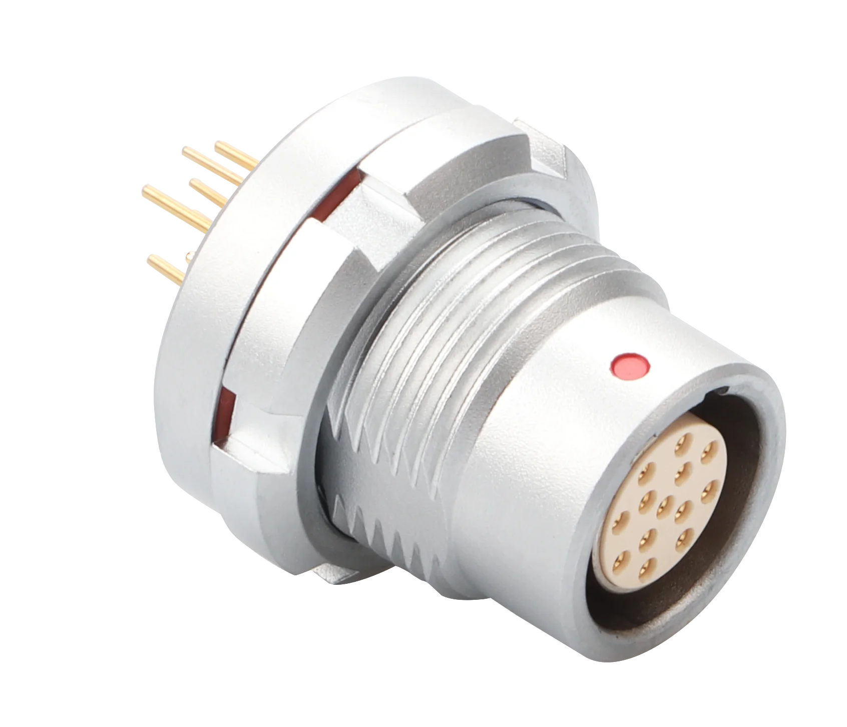 Vacuum tight C series push-pull self locking solder PCB 2p 3p 4p 5p 6p straight elbow full EMC shielding 0C 1C IP68 connector