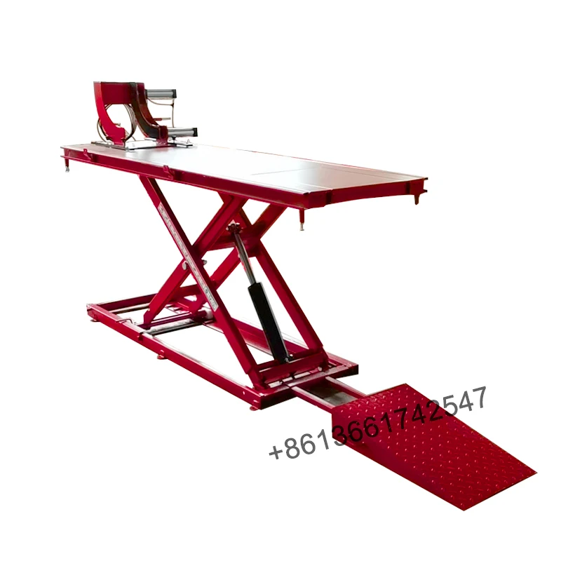 UE-166 700 Kgs Motorcycle Lifts hydraulic motorcycle scissor lift table pneumatic  for workshops sale price