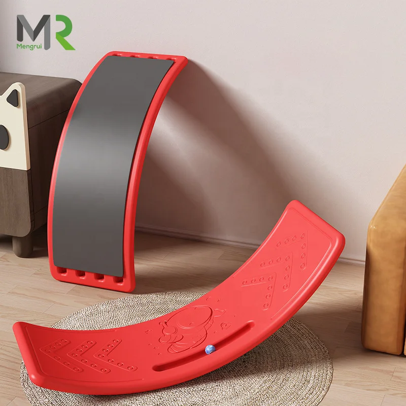 MR Children Educational toys balance board plastic Curvy Wobble Surf Yoga Stability Trainer Kids Balance Board for Fitness