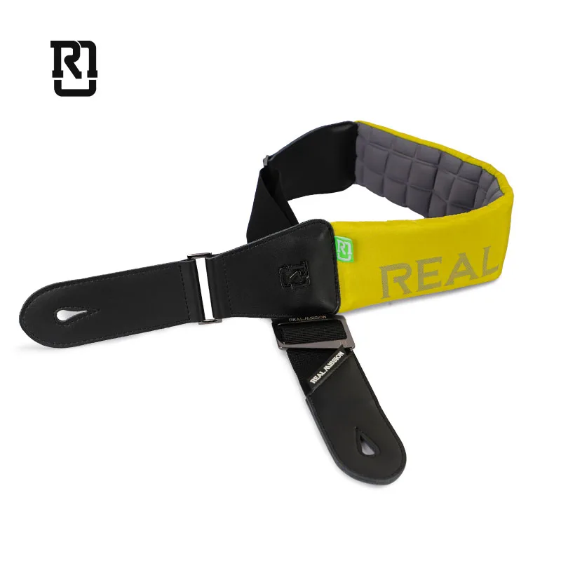 Нейлоновый ремень для гитары RealMission оптовая продажа регулируемый хлопковый жемчужный ремешок электрогитары аксессуар