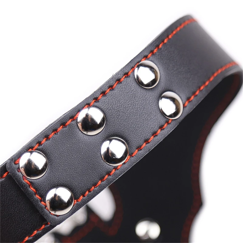 PU Leather Sexy Flirting Alternative SM Toys Tied BDSM Japanese Bondage Neck Collars Suit Adult Sex Product
