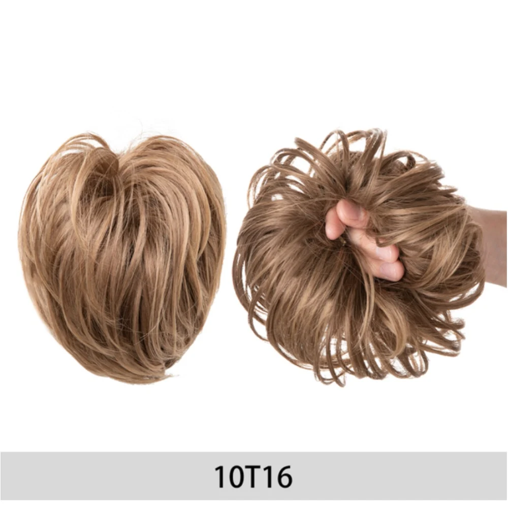 Meiwei 2021 messy bun synthetic hair chignon scrunchie satin headband pieces