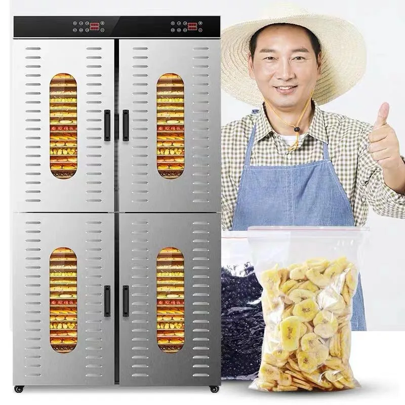 80-layers Food dehydrator Commercial/home dual-use food dryer Stainless steel fruit vegetable drying machine 220V 6000W