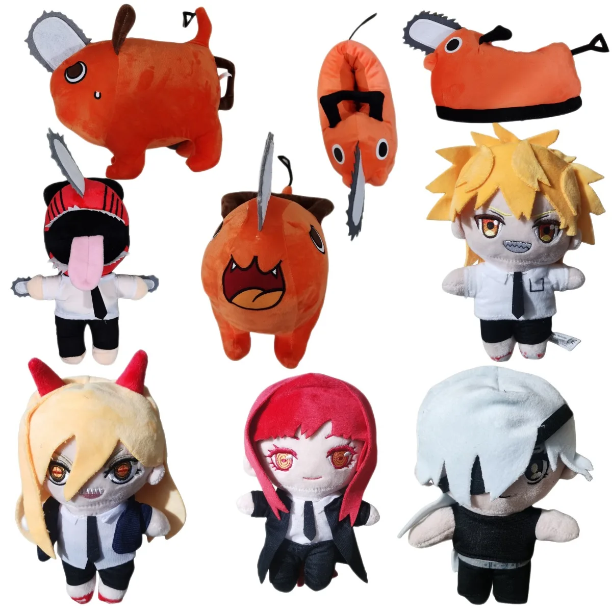 25cm Pochita Plush Chainsaw Chain Saw Man Cosplay Standing Orange Dog Stuffed Doll Prop Kids Gift Chainsaw Man Pochita Plush Toy