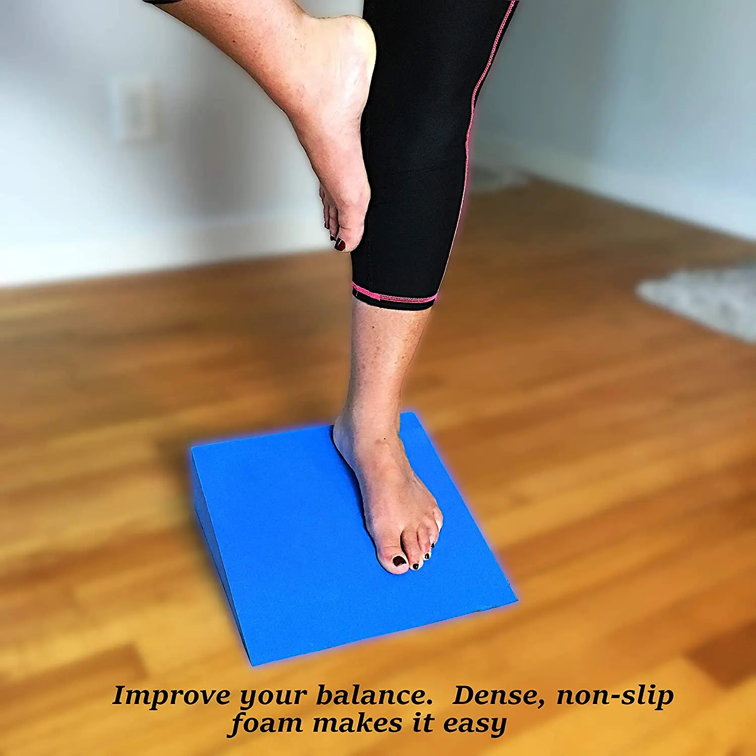 2023 Custom Eco Friendly New Design High Density Adjustable Portable Wide Calf Stretcher Eva Foam Slant Board