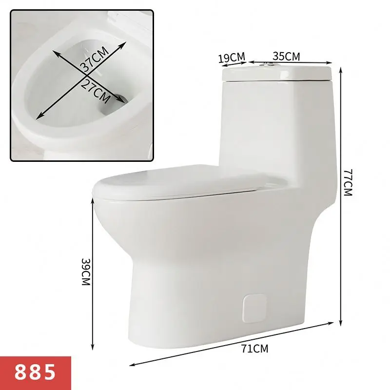 Bathroom Ceramic Sanitary Ware Cheap Siphonic Mono Block Commode Ceramic Pedestal Complete Siphonic Two-Piece Toilet