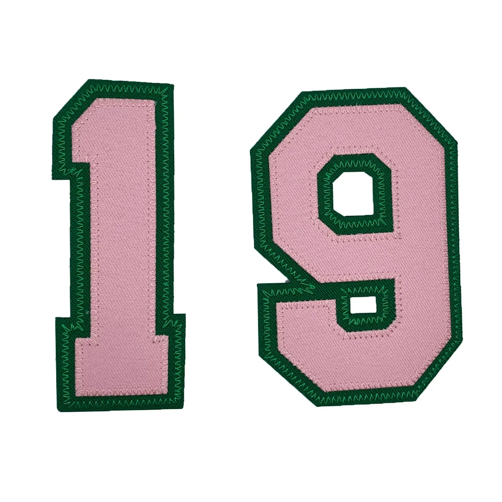 Wholesale heat press sorority aka chenille patches aka iron on patches embroidered