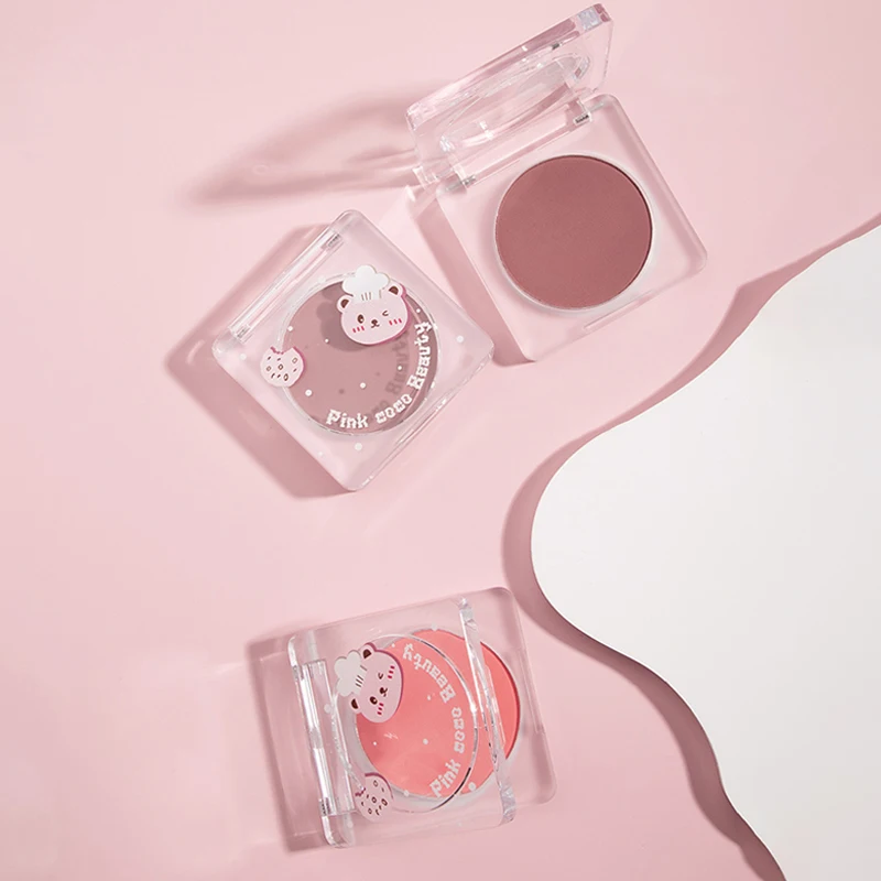 Pinkcoco Cloud Soft And Slightly Drunk Monochrome Blusher Powder Long Lasting Waterproof Face Blush Palette