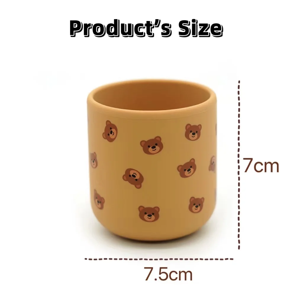 Baby Products 2022 BPA Free Unbreakable Toddler Open Learning Cups Infants Drinking Silicone Baby Training Cup