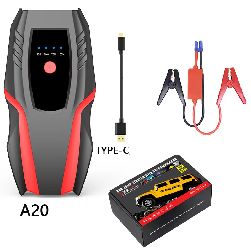 Manufacturer 12V Car Jump Starter Battery Portable Car Emergency Tools Jump Starter Auto Emergency Power Bank Battery Booster