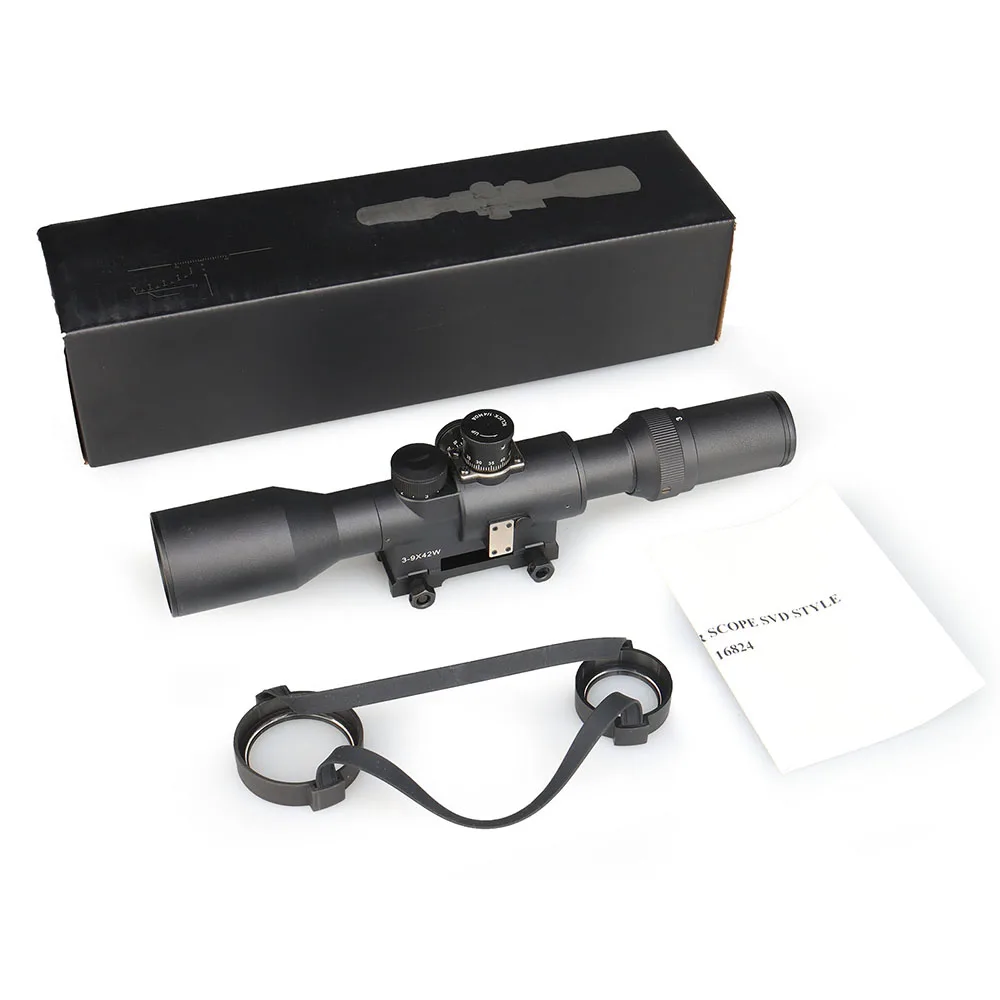 GZ1-0415 high quality Optical equipment hunting sight tactical accessories SV 3-9x42 scope