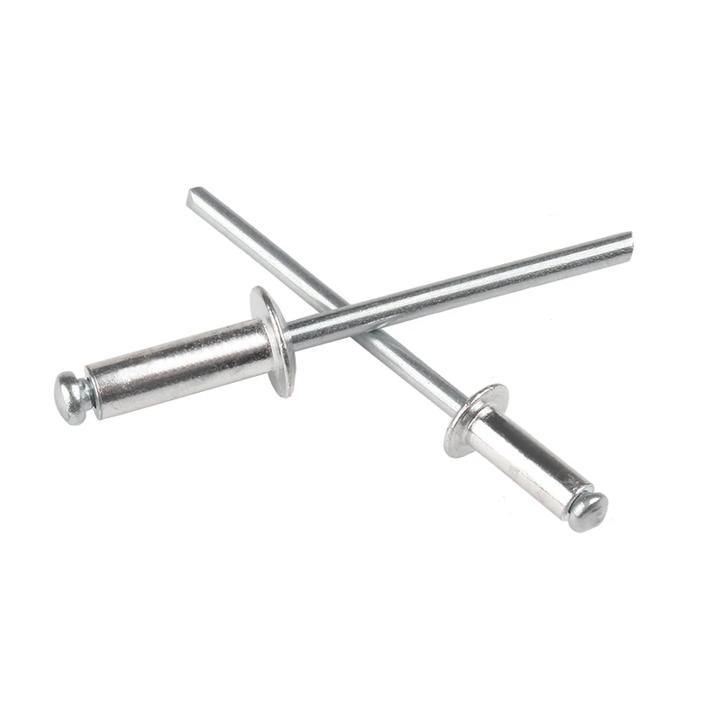 DIN7337 aluminum round head open type blind rivet