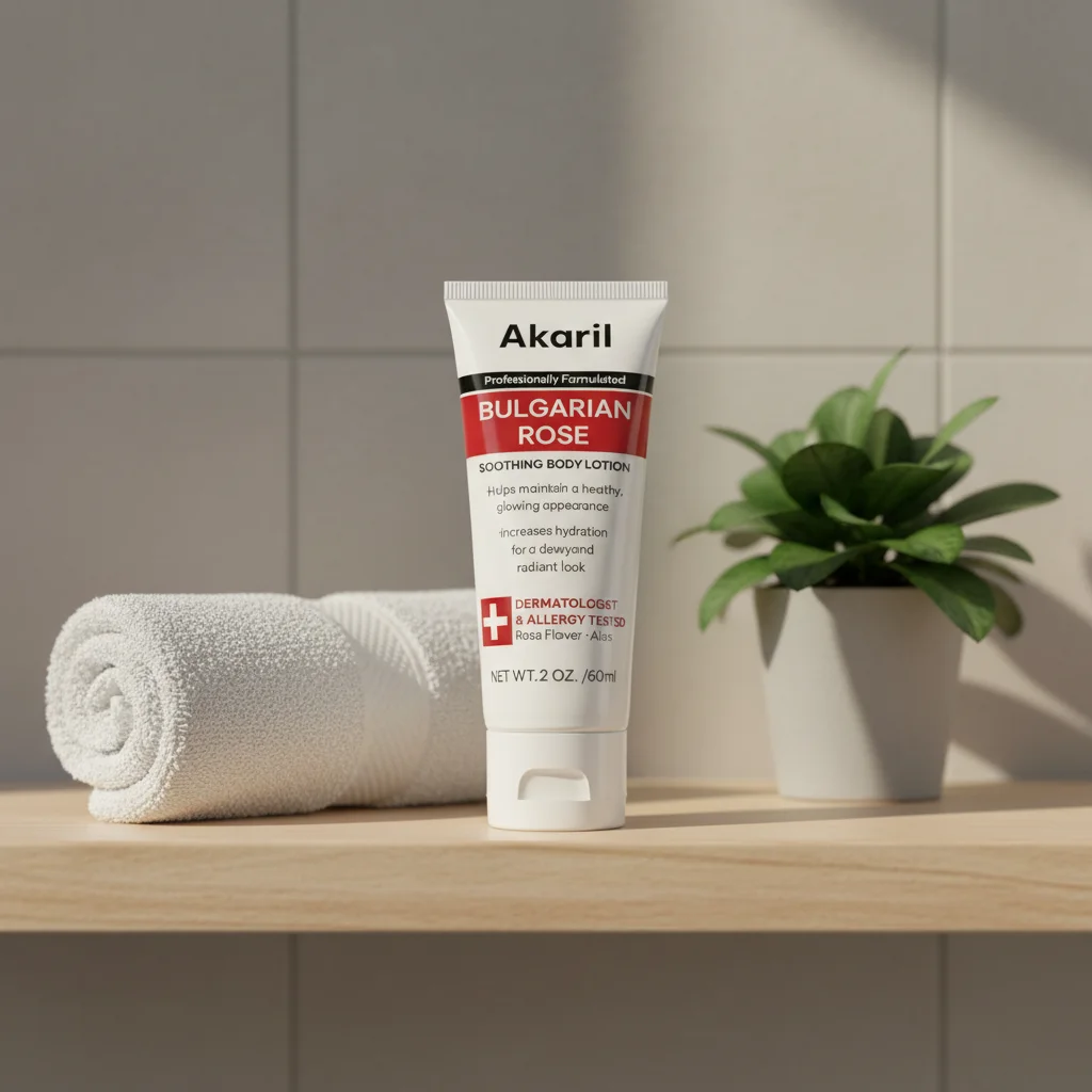 60 мл успокаивающего лосьона для тела с болгарской розой протестированного дерматологами экстрактом розы и алоэ профессиональная формула.