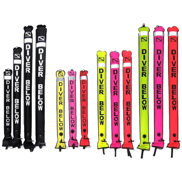 Hot Sale Customized visibility inflation diver safety Smb Signal Tube Diving Surface Marker Buoy