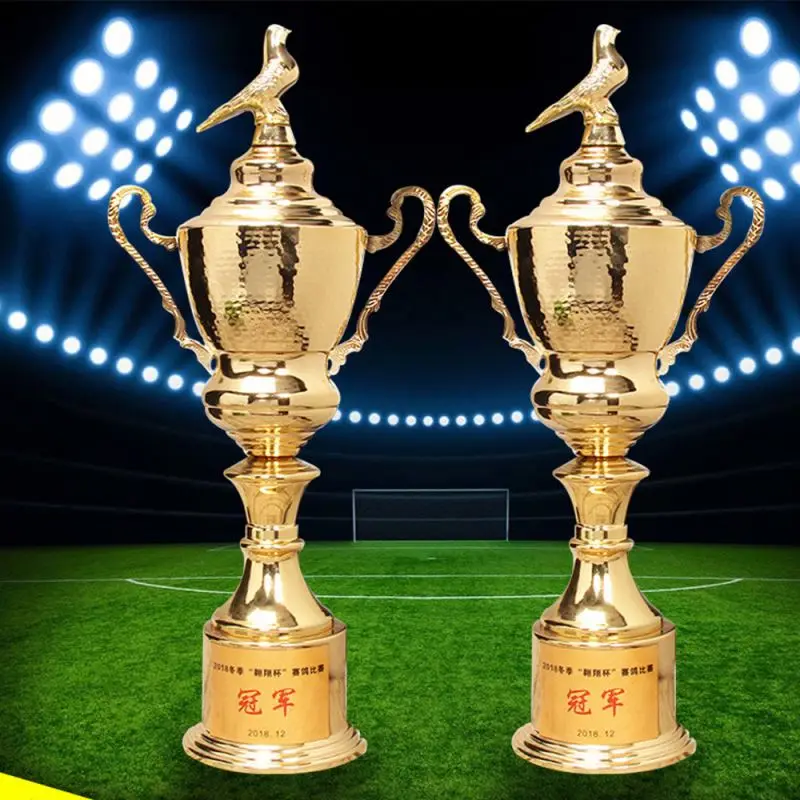 Трофейный Кубок футбол спорт теннис на заказ новый дизайн металлический большой победитель футбольный трофей наградный