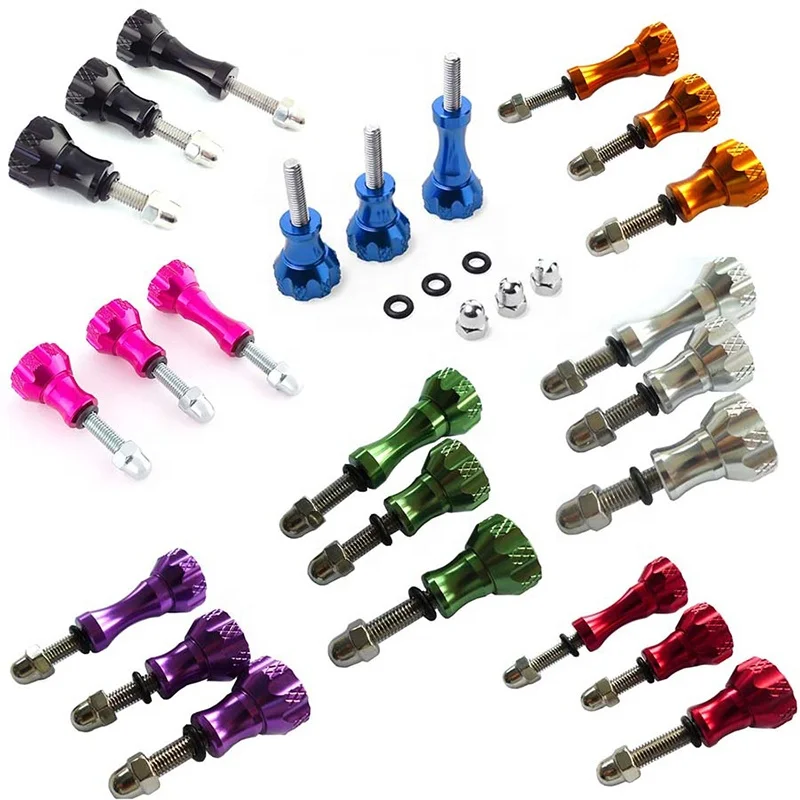 
 Алюминиевый инструмент набор болтов для камер GoPro Hero алюминиевая ручка болтов гайки комплект винтов для GoPro  