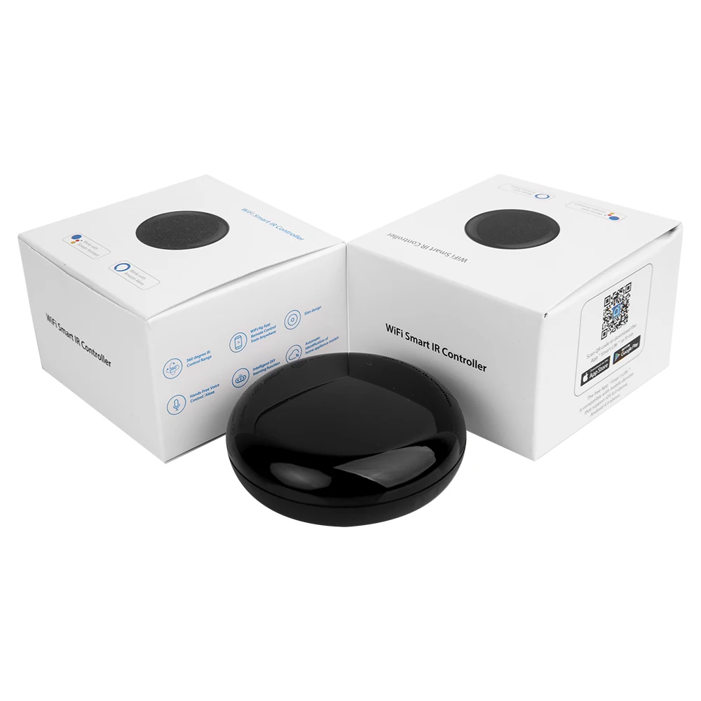 WiFi IR Control Hub Smart Home Universal Blaster Infrared Repeater Hub Wireless Remote Control via Smart Life/Tuya APP Compatibl