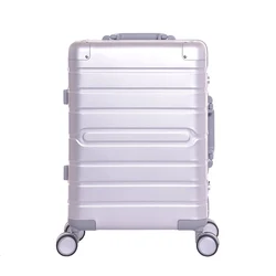 Aluminum magnesium alloy Spinner Wheel Luggage Travel Suitcase 20-inch Carry-on Pull-rod top-grade Body Coded Lock