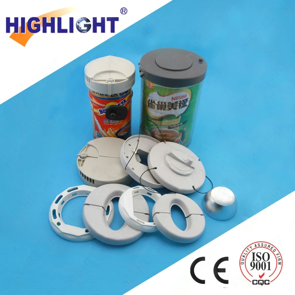 Baby Formula Magnetic Alarming retail security AM 58KHz milk can cover milk powder security tags RF 8.2MHz EAS milk can safer