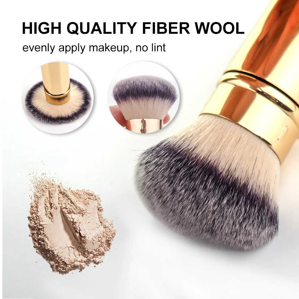 2022 New Style 30mm Single blush brush  Soft Hair Face Powder Makeup Brush custom logo Kabuki Brush