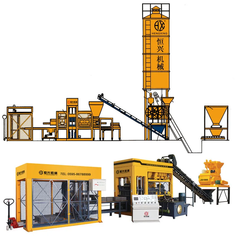 Multi-function concrete block making  brick machine concrete interlock paver block machinery