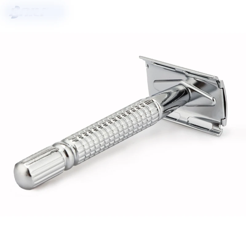 
Traditional Chrome Plating Three Piece Double Edge Blade Safety Shaving Razor 