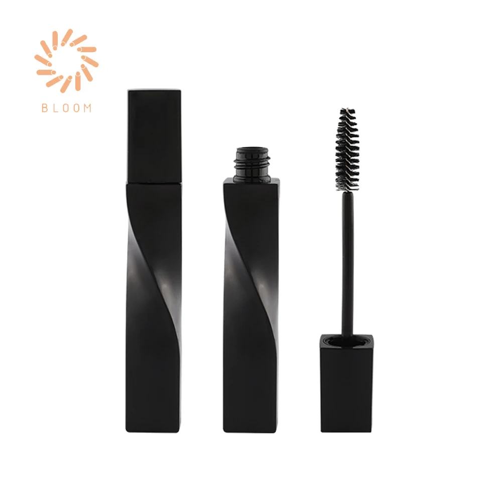 Hot Sale Fashion Spiral Shape  Custom 13ml Empty Liquid Eyelash Tubes Mascara Container