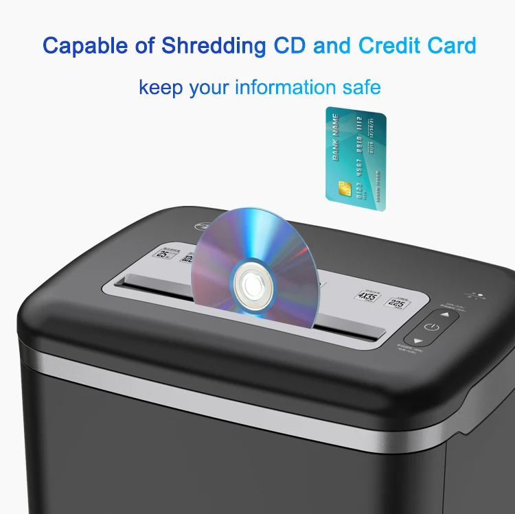 Comet 33L P4 Heavy Duty Commercial Paper Shredder Cross Cut 4*40mm A4 25 Sheets P-8760 Office Paper Shredder Machine