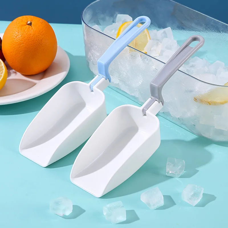 Foldable refrigerator ice shovel Plastic Multifunctional Sweet Candy Ice Scraper Buffet Bar Food Measuring Scoop Shovel