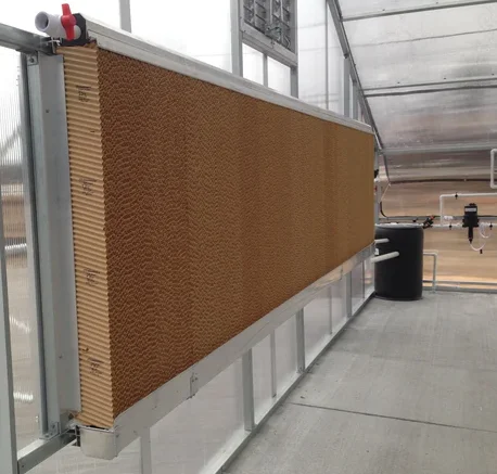 Poultry farm cooling pad wall cooling system wet curtain evaporative plate cooling pad