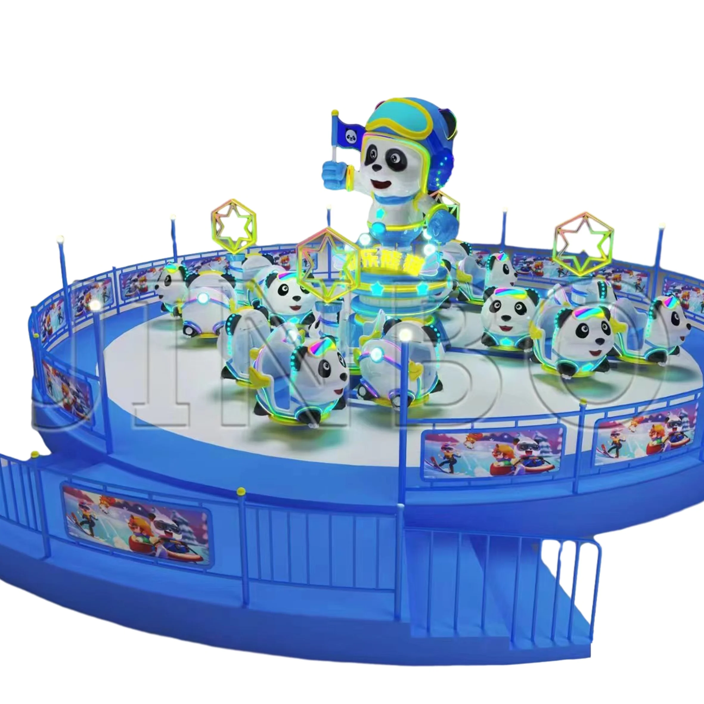 Spin fairground attraction thrill extreme space travel top Adult amusement park ride equipment out door top fair ride spin