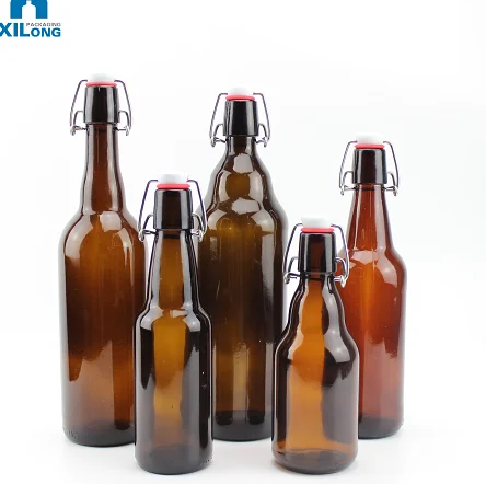 500ml champagne bottle 750 ml glass beer bottle green color glass bottle with deluxe packaging and cork
