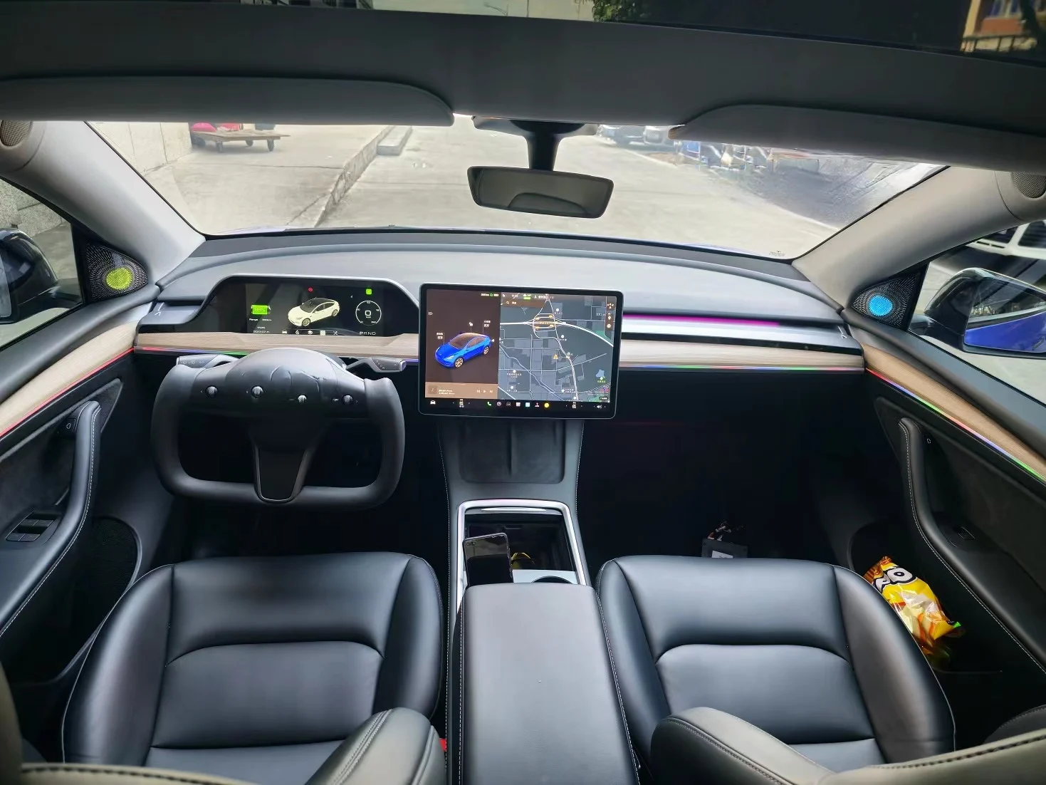 Автомобильный 10 25 дюймов дисплей приборной панели Linux OS навигация для Tesla модели 3/Y беспроводной