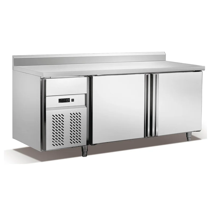 Customized Stainless Steel Counter Workbench Refrigerator Under Counter Fridge Chiller for restaurant