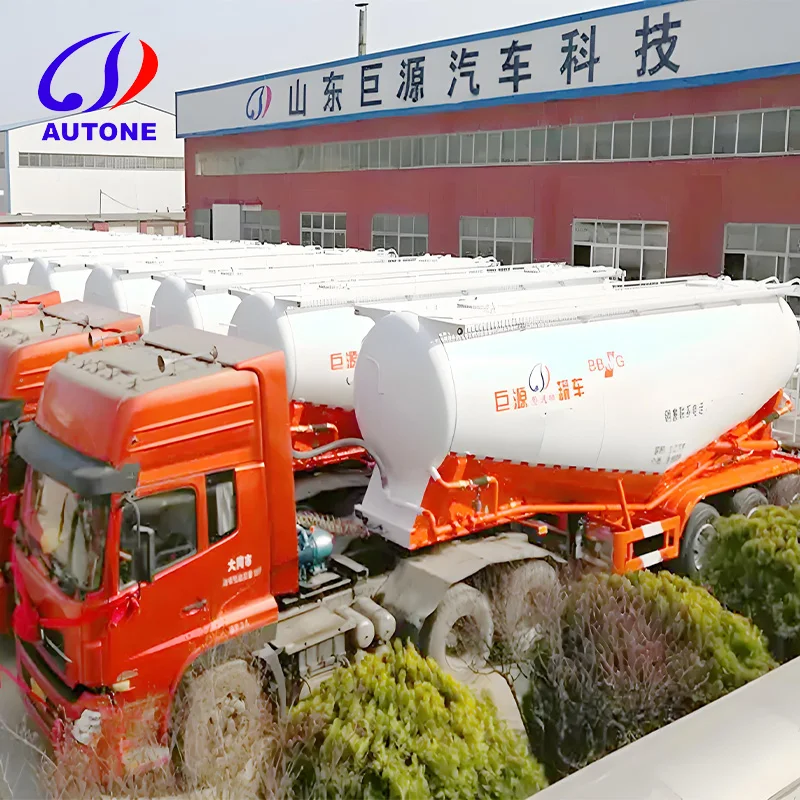 New 3 Axle 4 Axe Capacity 45000 Liters Cement Vehicle Tanker Bulk Powder Trailer For Sale