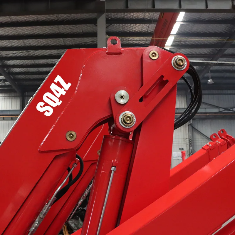 4 Ton China Hydraulic Mobile Small Mini New Knuckle Folding Boom Lorry Truck Mounted Crane Manufacturer for Sale