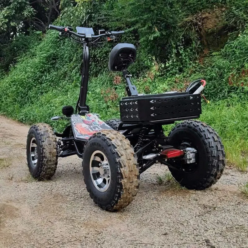 Electric 10kw Drive Winch 72v 6000w 5000w 4 Wheel Quad Atv  4-wheel Scooter Kit for Adult