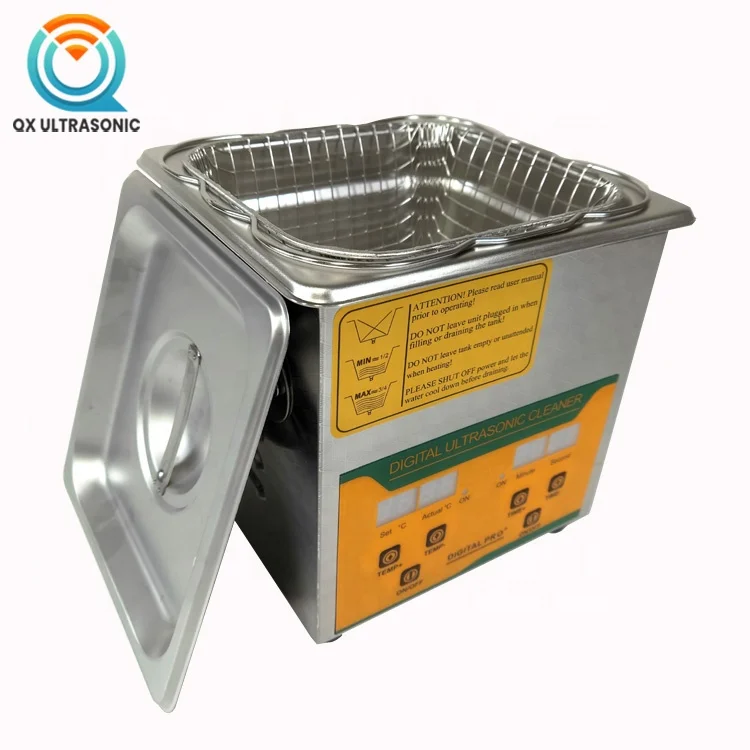 
2L Digital Timer Portable Ultrasonic Cleaner Automatic Ultrasonic Vibration Cleaning Machine With Heating 
