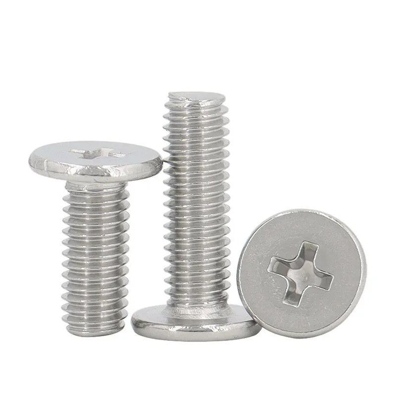 M2-M16 Stainless Steel Phillips Slot Csk Flat Pan Head Machine Screw
