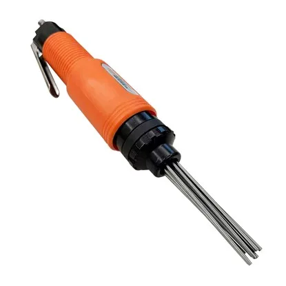 CE Certified Pneumatic Needle Scaler Straight Type Air Needle Chisel Derusting Gun 590462